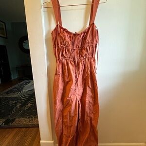 Ulla Johnson Terracotta Sleeveless Jumpsuit